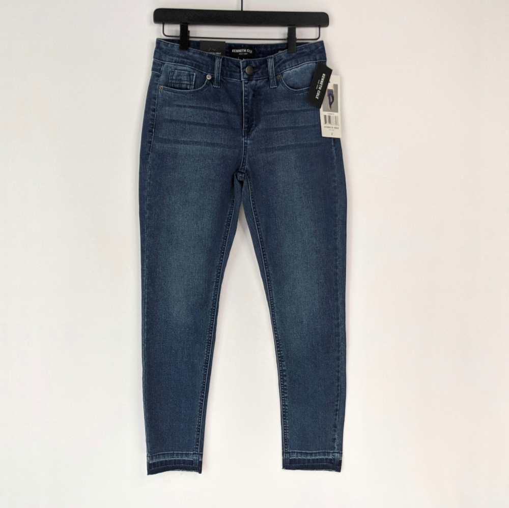 Kenneth Cole Drop Raw Hem Jess Skinny Jean NWT